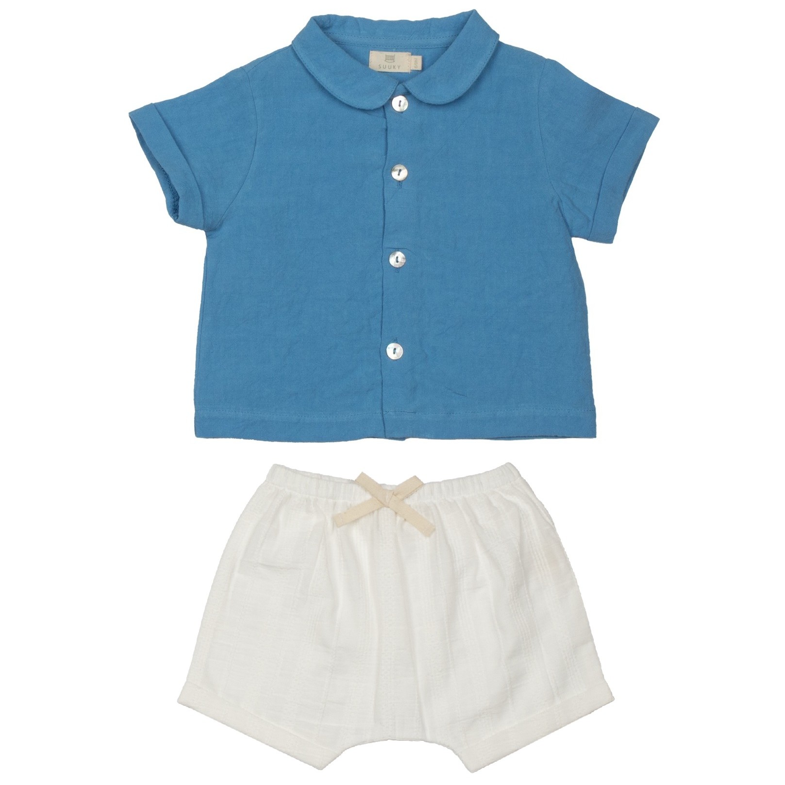 Linen Shirt & Soft Stitched Shorts