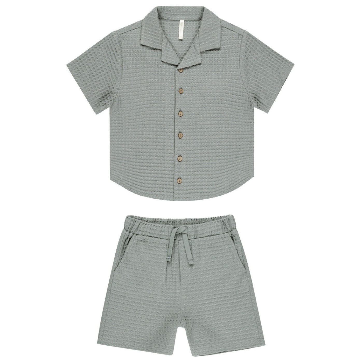 Lapel Collar Shirt & Perry Short | Eucalyptus