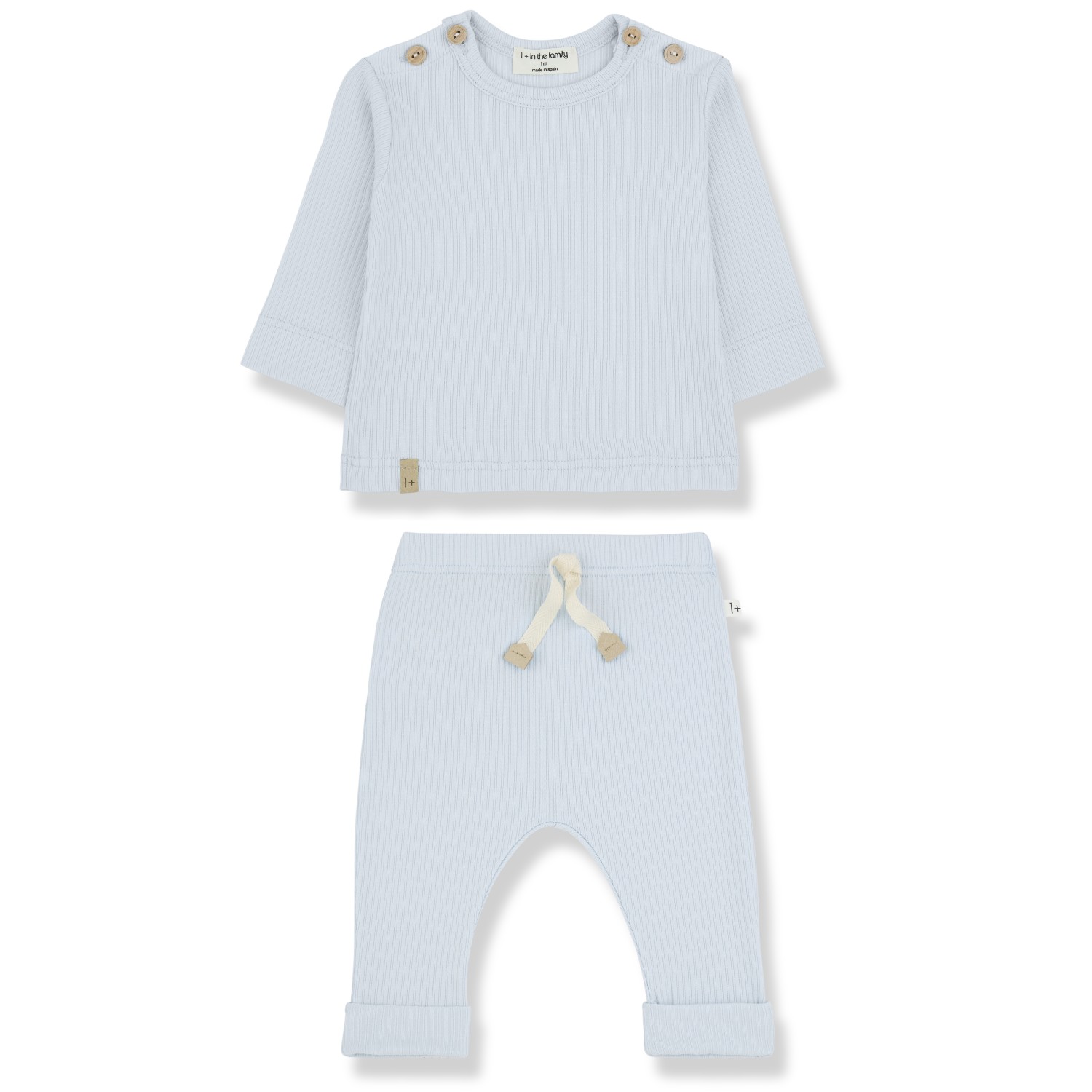 Mica L/S Top & Vasco Bottoms | Misty Blue