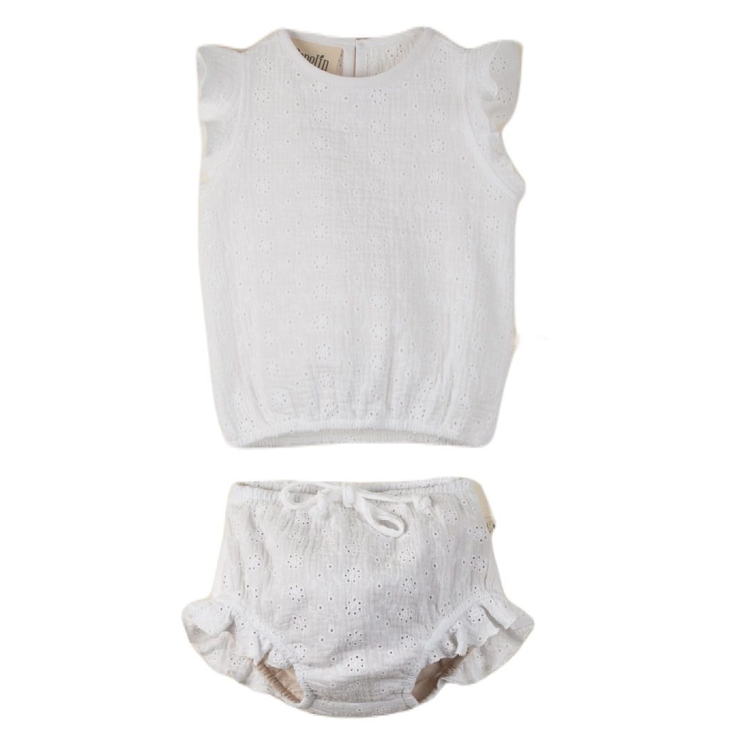 Swiss Embroidery Blouse & Bloomer