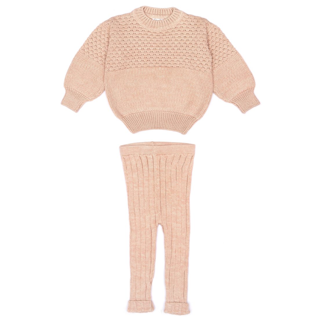 Aubrey Sweater & Knitted Leggings | Shell Pink Marl