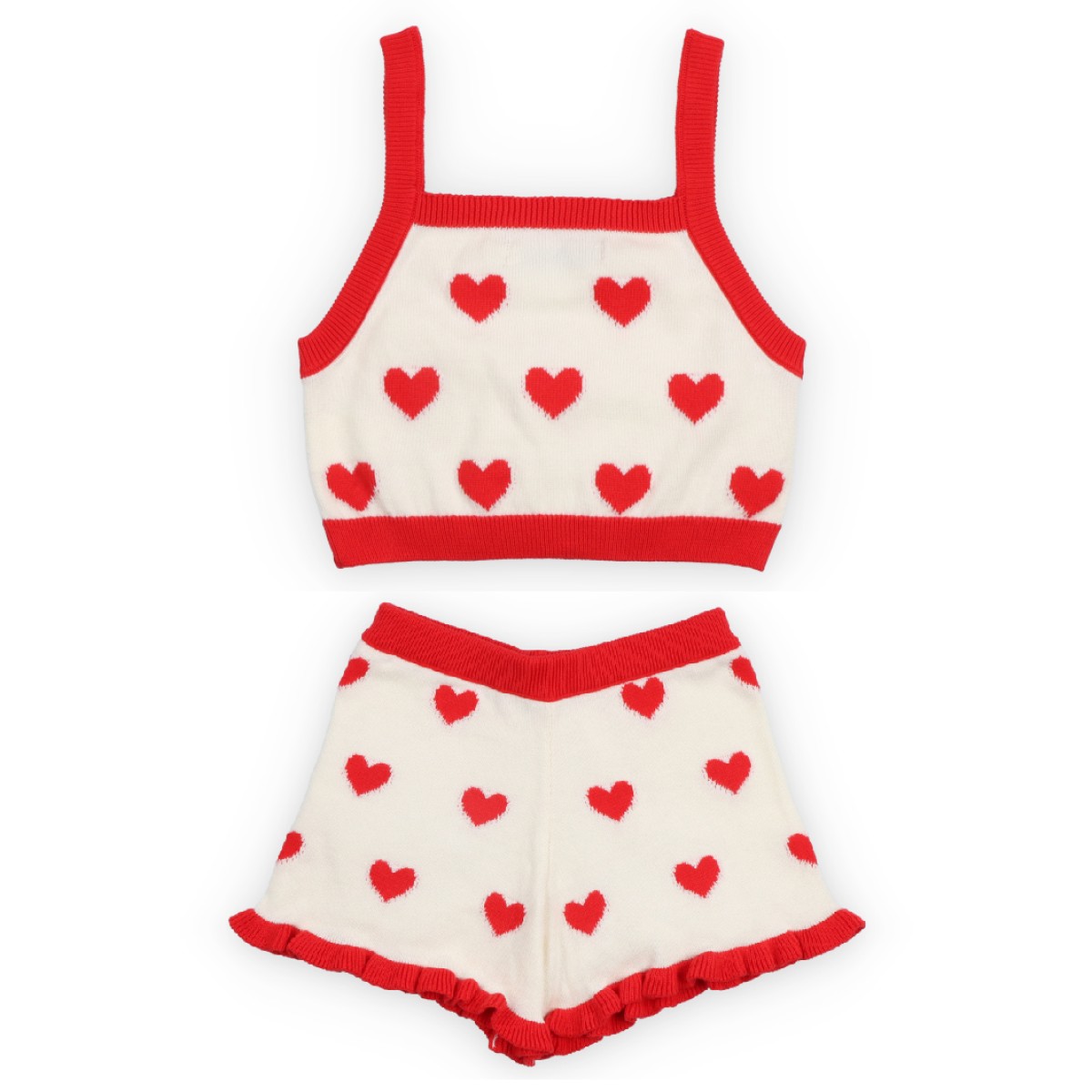 Maqui Top & Short Hearts Jacquard