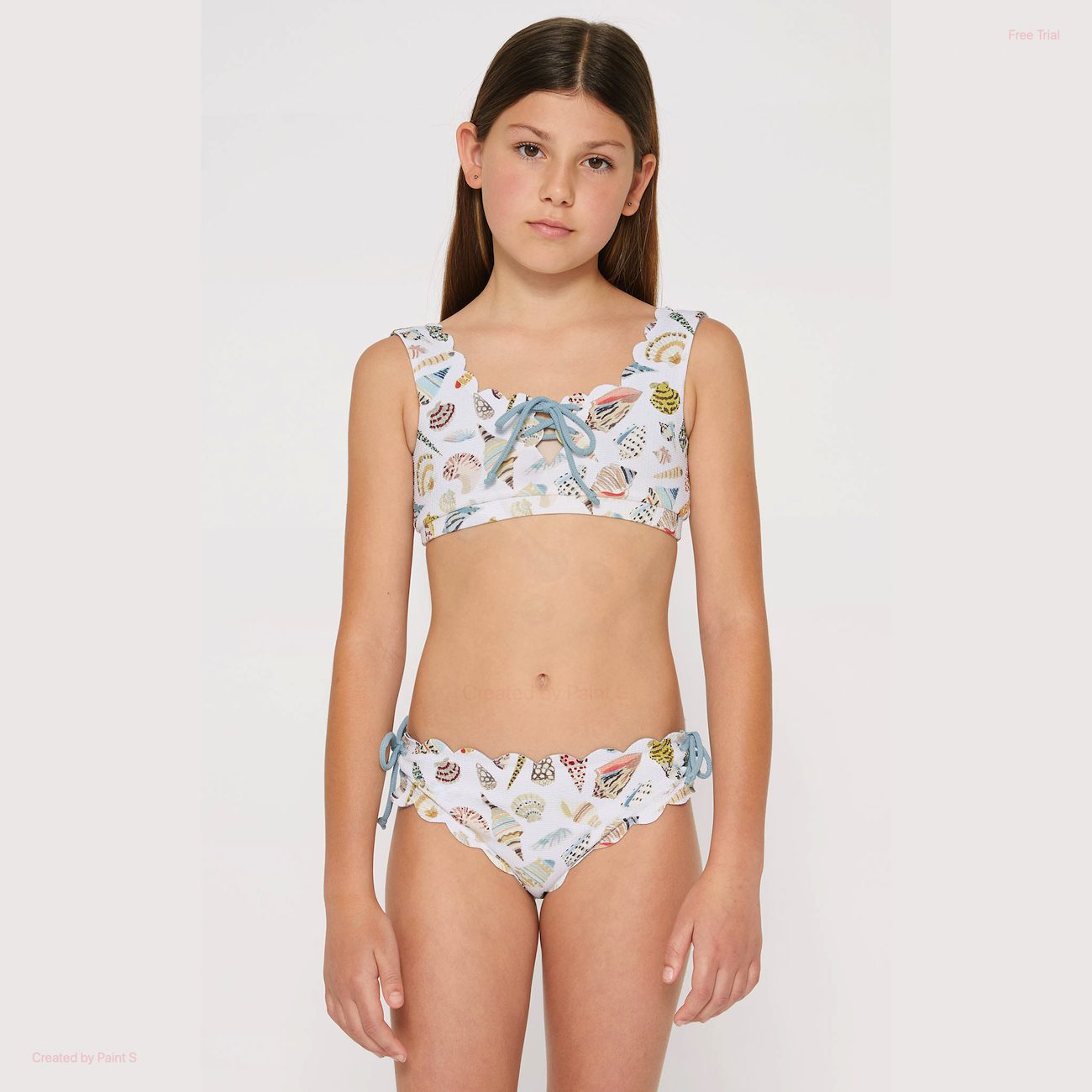 REVERSIBLE Palm Springs Tie Top & Spring Tie Bottom | Crystalline/Coconut Shell Print