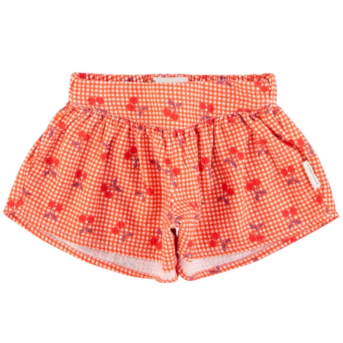 Shorts | Red & White Checkered W/ Cherries