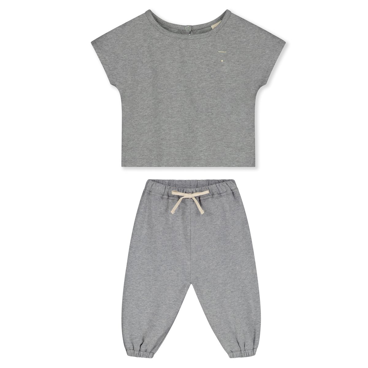 Top & Track Pants | Grey Melange