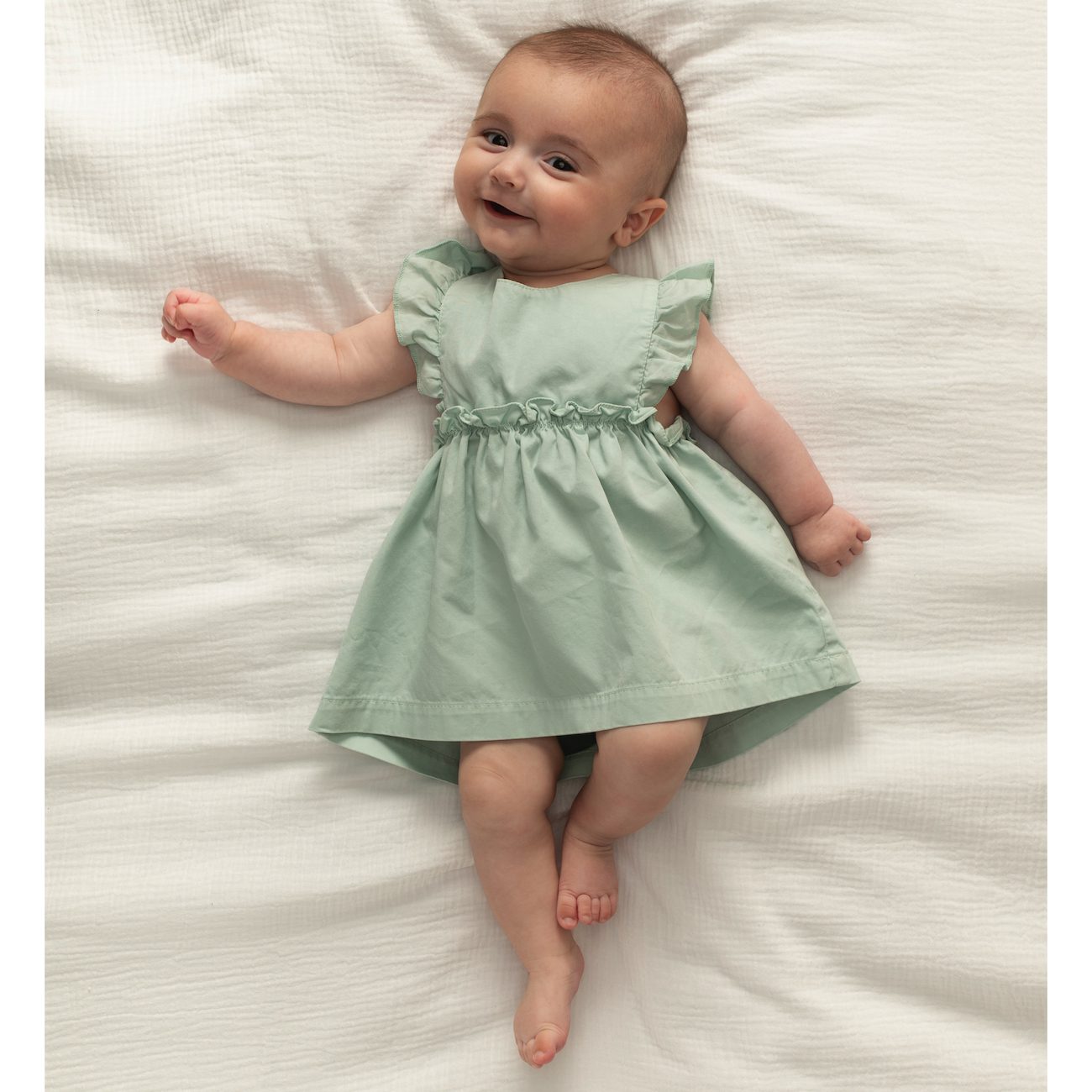 Ruffle High-waisted Underbust skirt W/ Suspenders