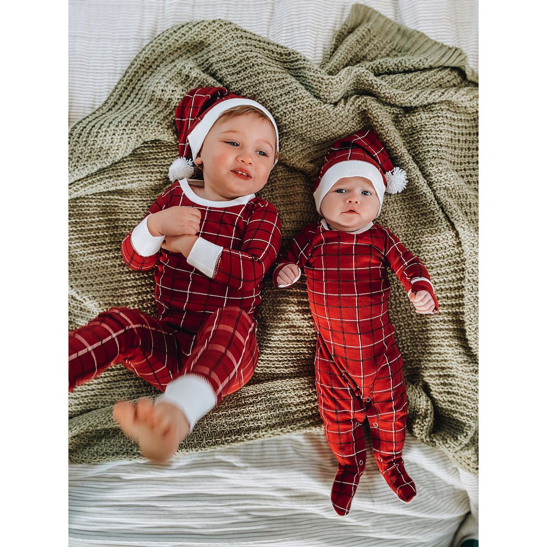 Holiday Footie & Cap Set | Santa Baby