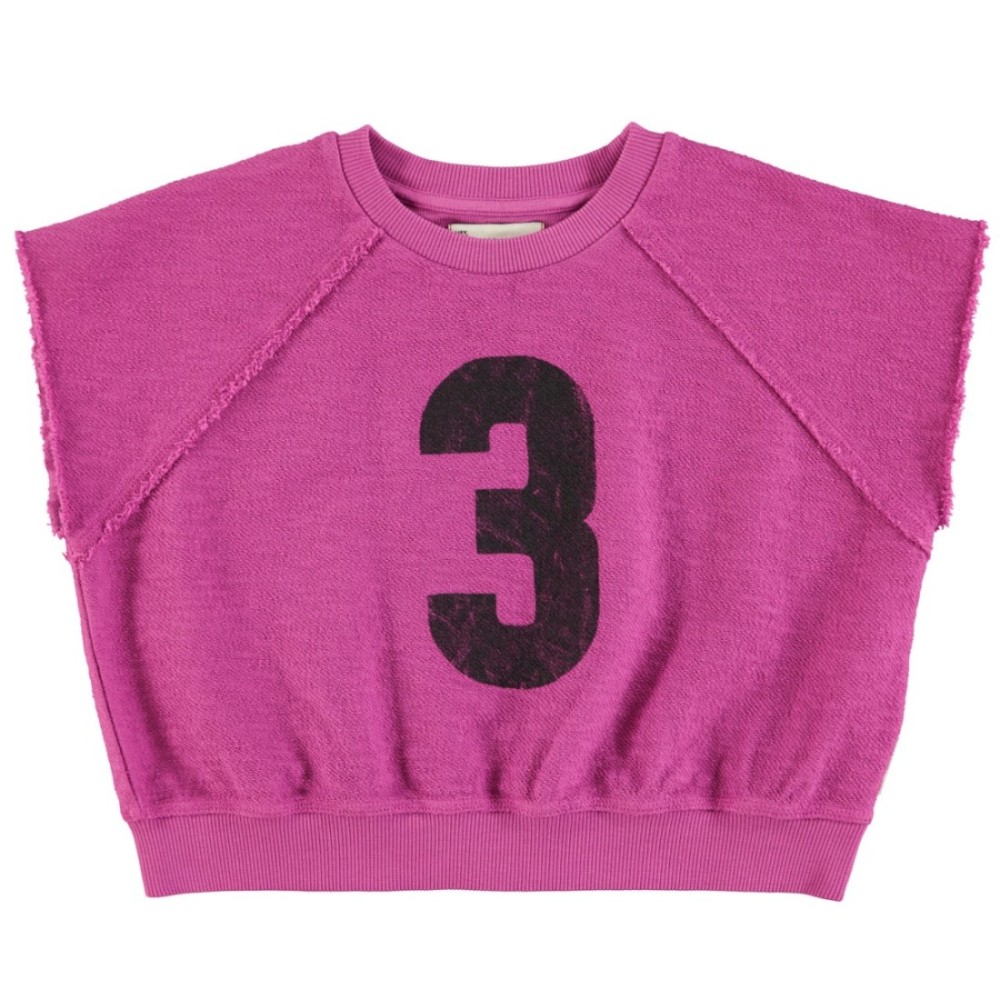 Sleeveless Sweatshirt | Fuchsia W/ 
