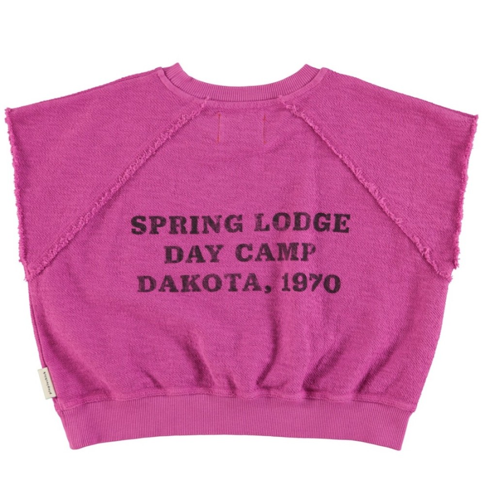 Sleeveless Sweatshirt | Fuchsia W/ 