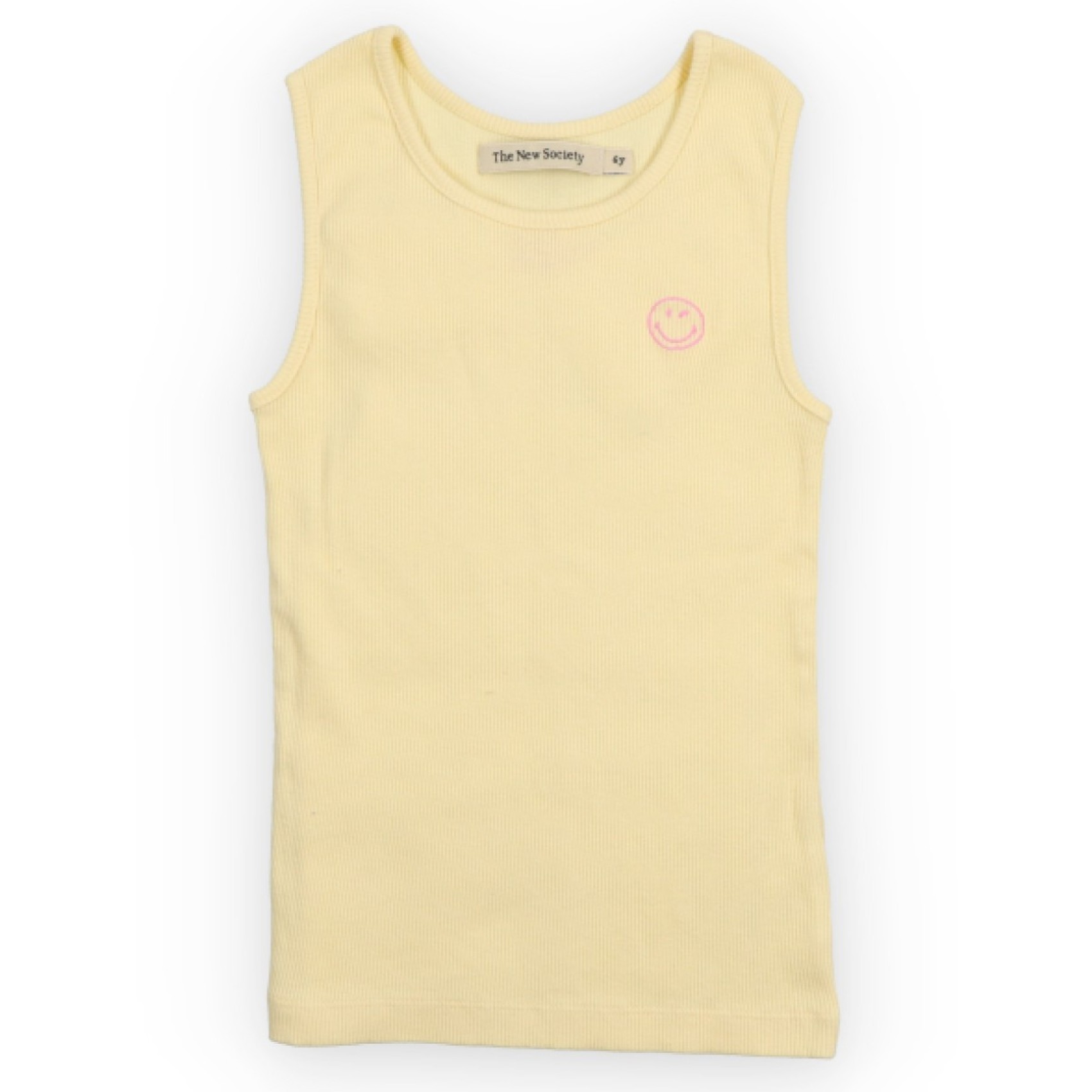 Smiley Tee Soft Lemon