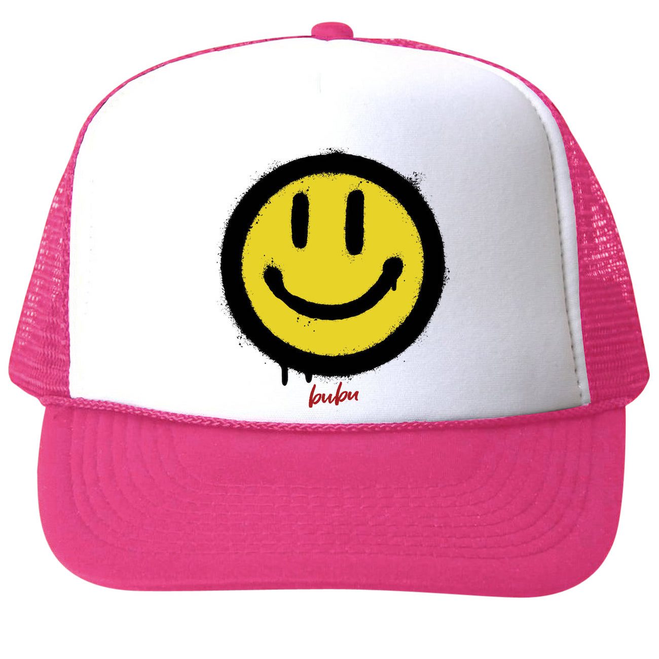 Smiley Face Hat Hat | Hot Pink