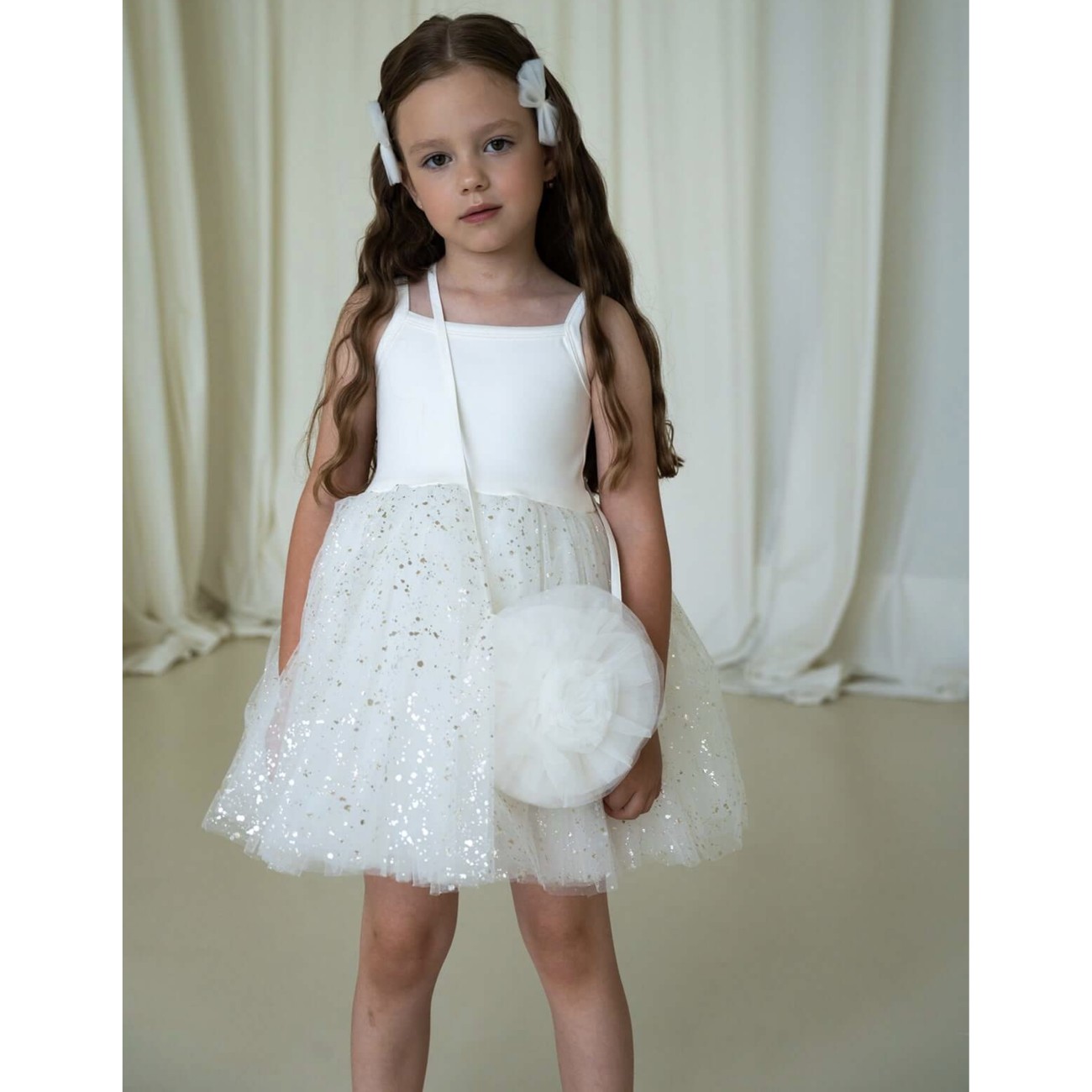 Ameli Sparkle White Tutu Dress