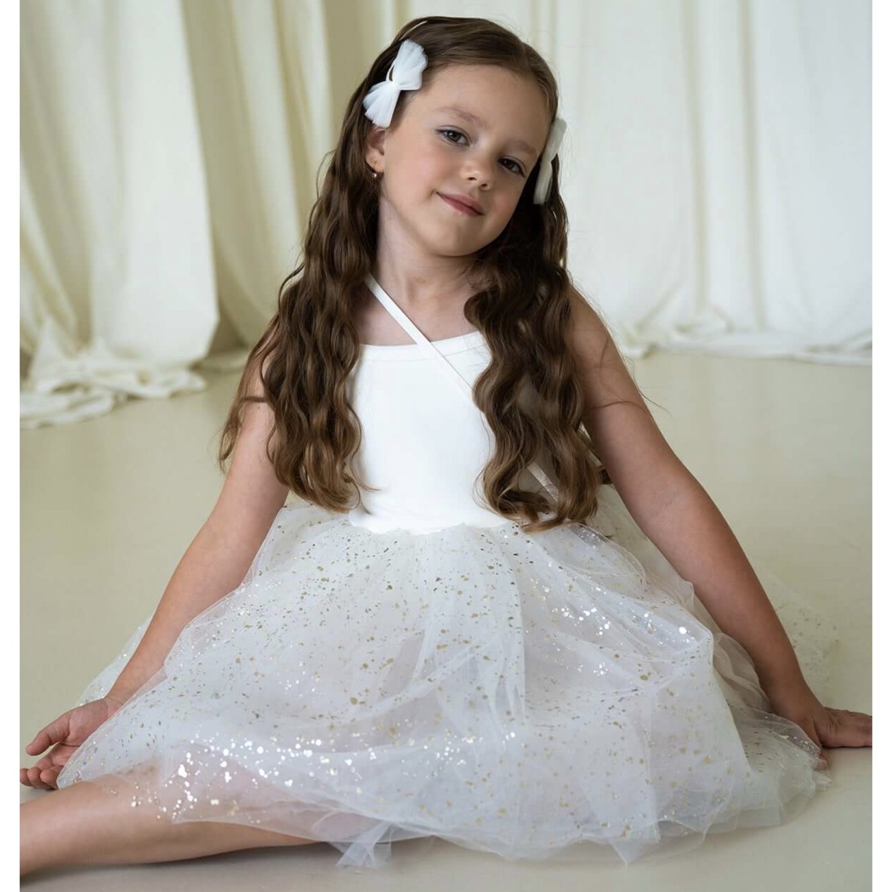 Ameli Sparkle White Tutu Dress