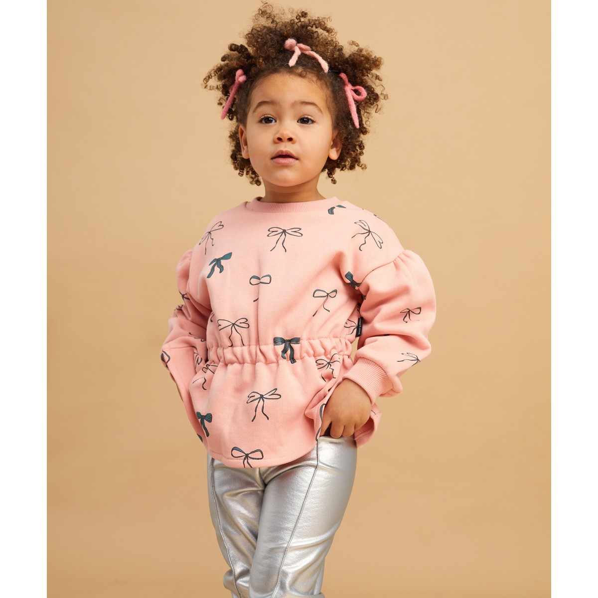 Peplum Sweatshirt Bows