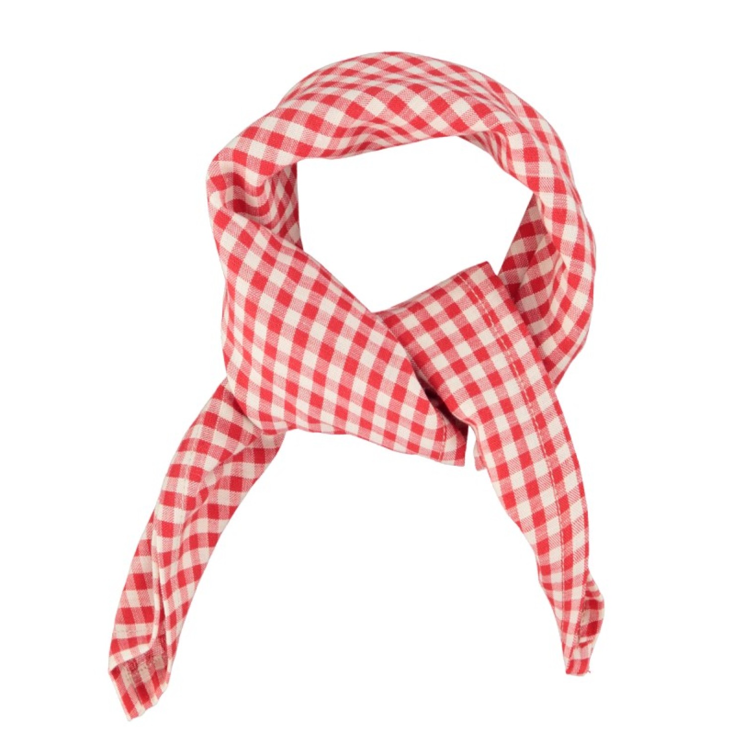 Bandana Red & Ecru Checkered