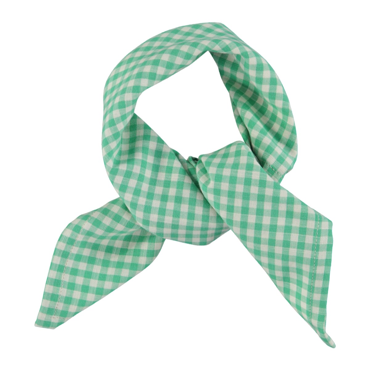 Bandana  Green & Ecru Checkered