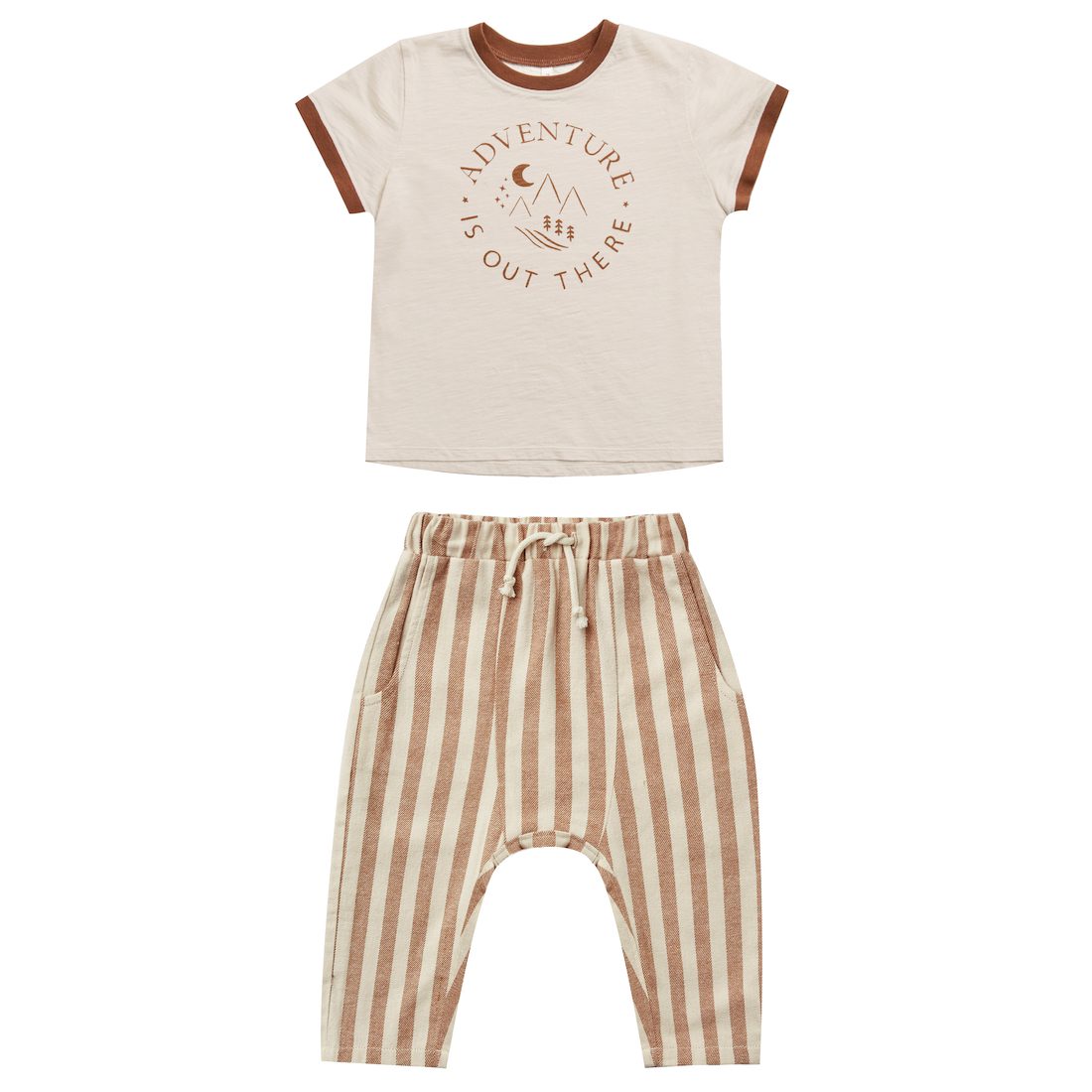 Adventures Ringer Tee & Hawthorne Trouser Retro Stripe