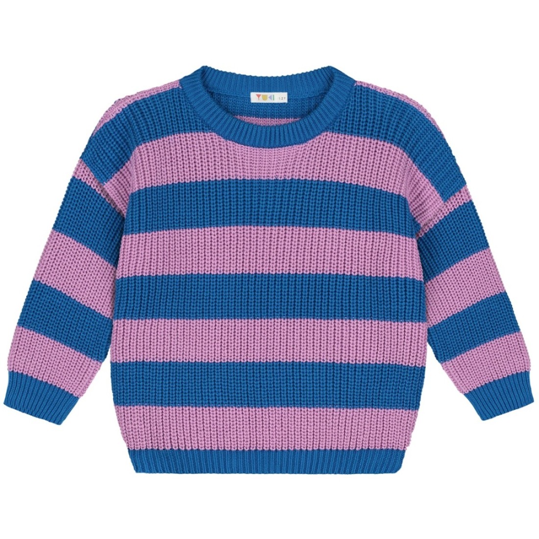 Stripes Knitted Sweater Cotton Candy