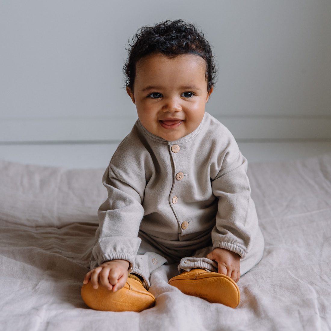 Big Papi Jumpsuit | Greige