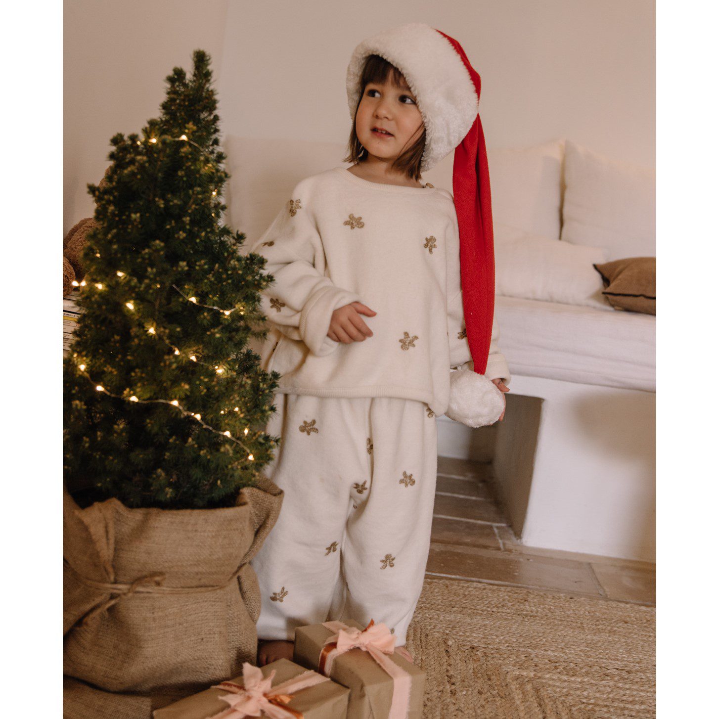 Our Polar Sweat & Porgy Polar Pants | Ecru/Gingerbread