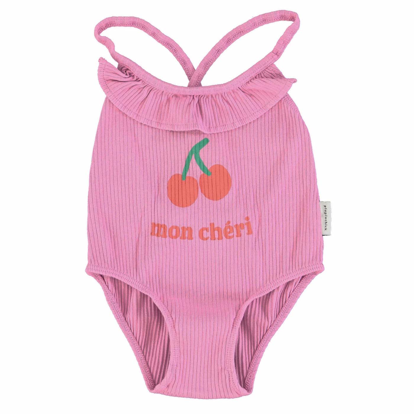 Swimsuit W/ Ruffle | Levander W/ Mon Chéri Print