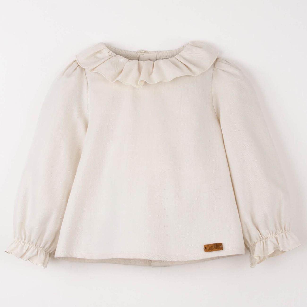 Herringbone Woolen Romper Suit & Off-white shirt