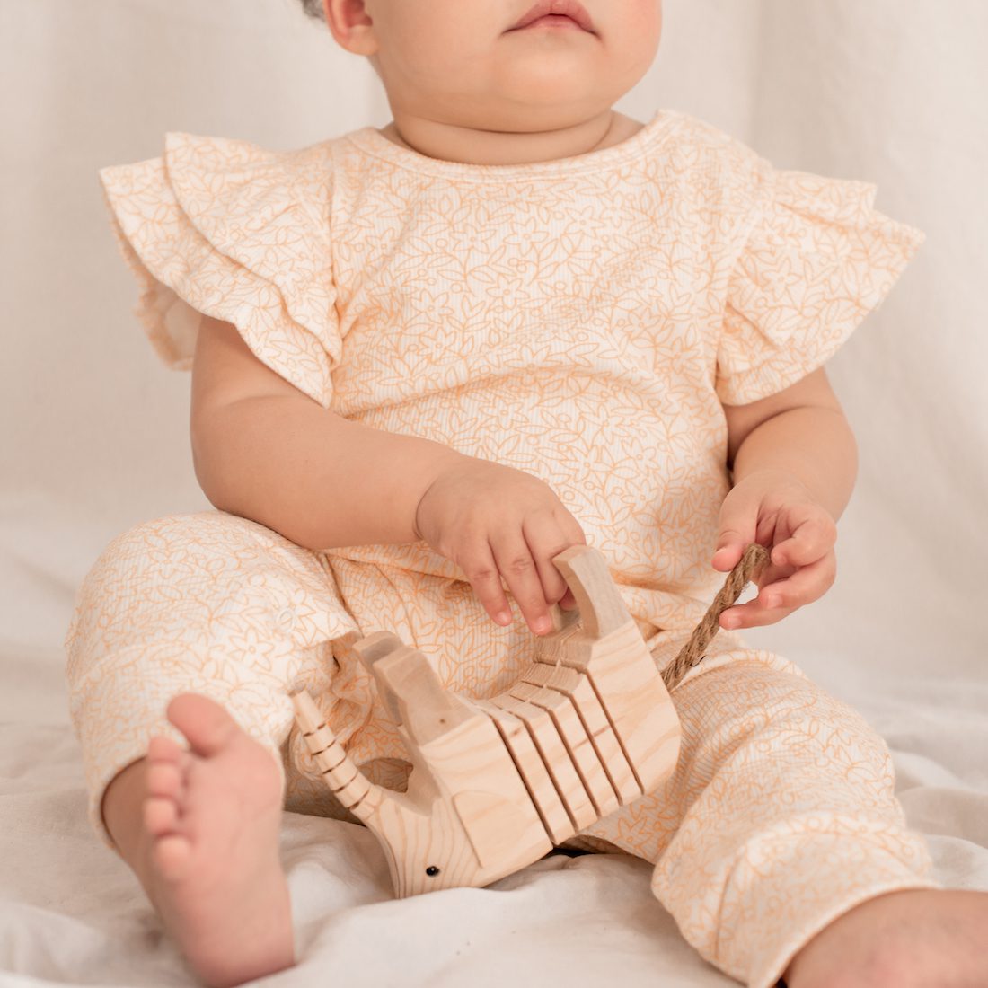 All In One Playsuit | Dusty Pink Floral