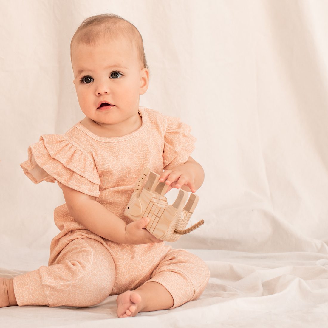 All In One Playsuit | Dusty Pink Floral