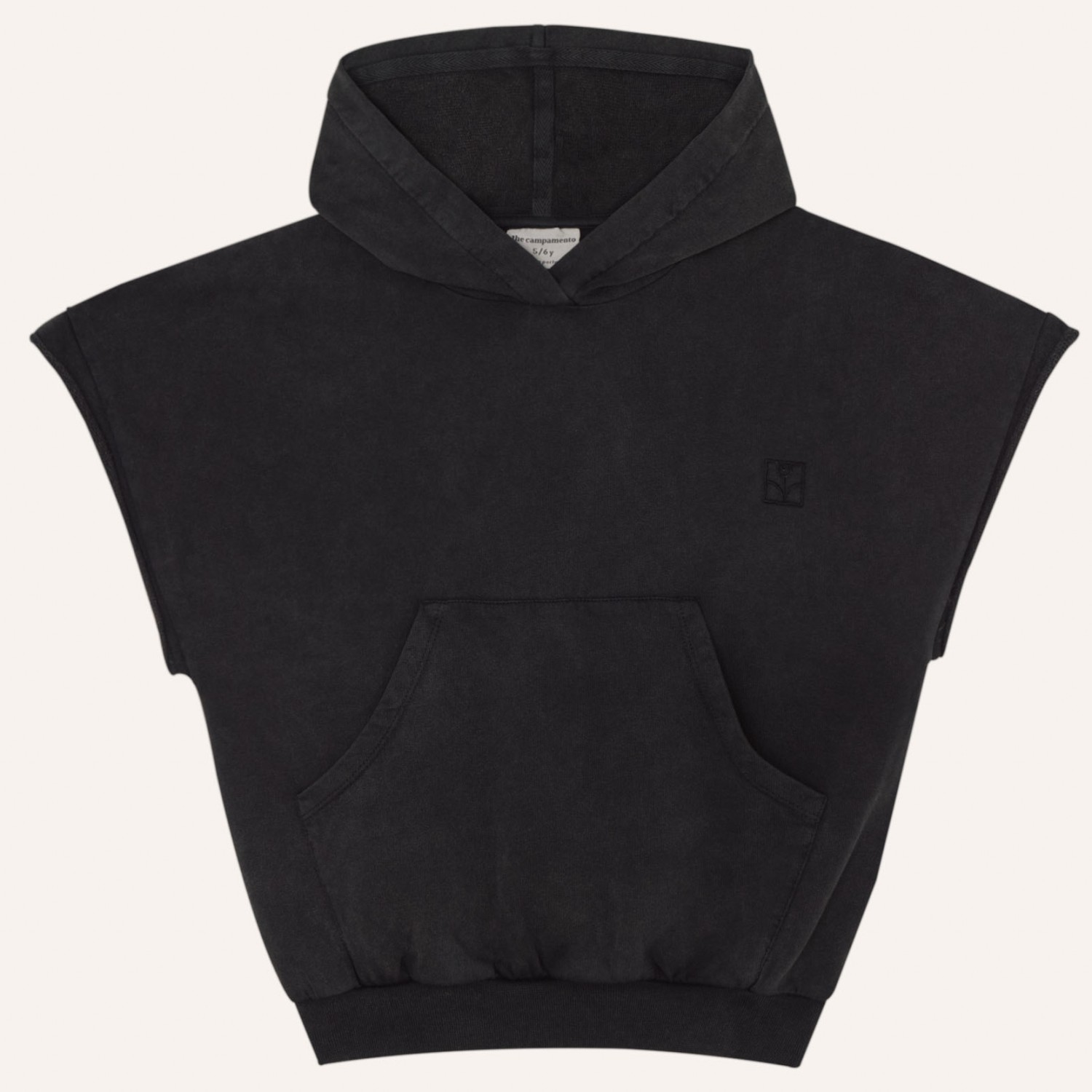 Grey Washed Vest Sweatshirt