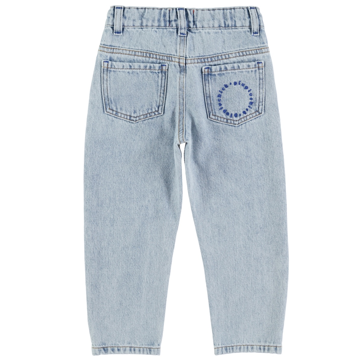 Unisex Trousers | Washed Blue Denim