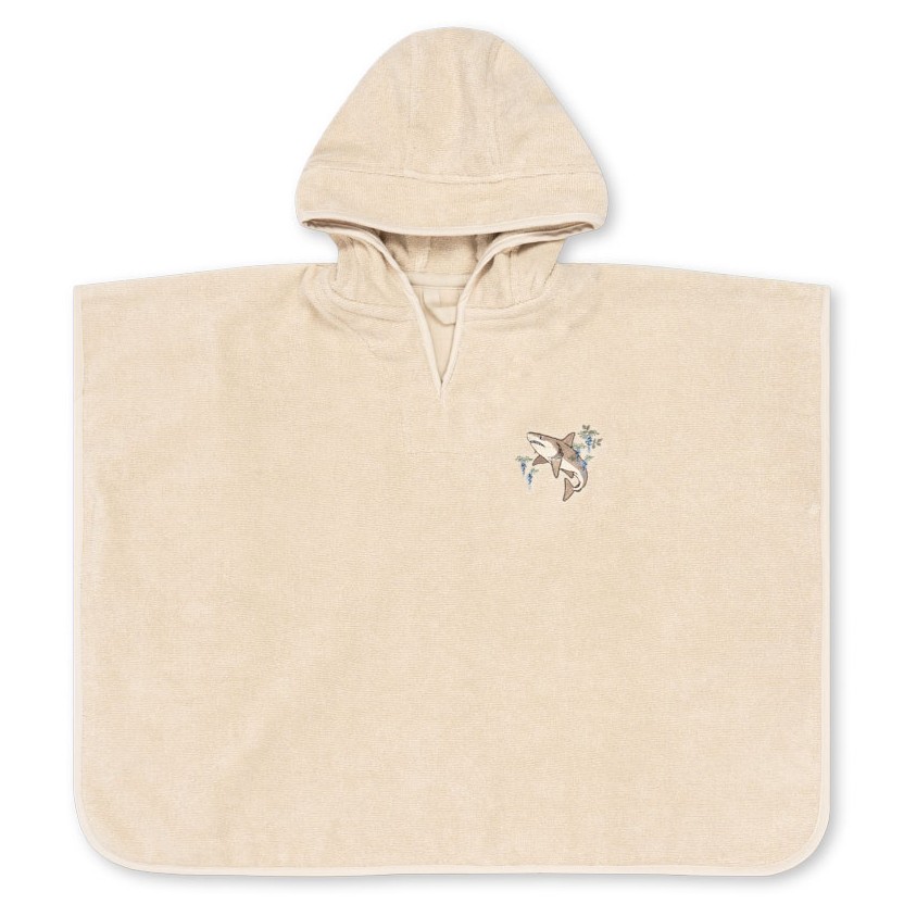 Terry Poncho Embroidery | Summer Sand