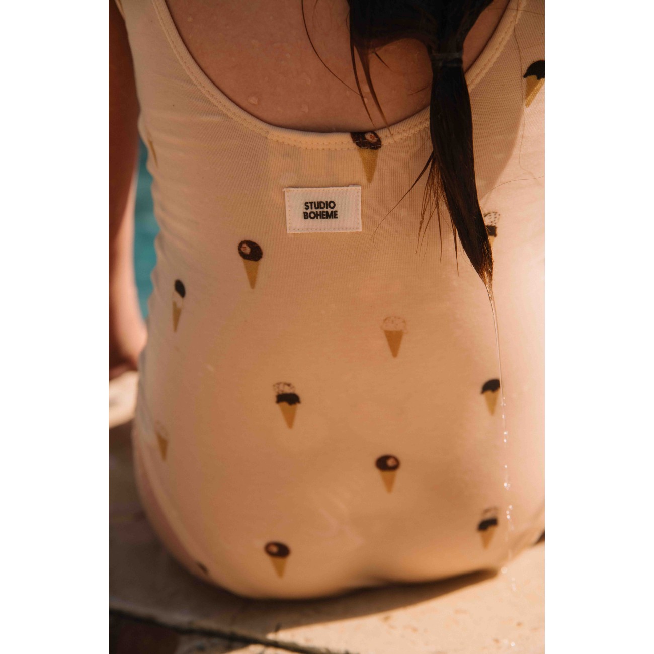 Roberta Swimsuit Off White Ice Cream