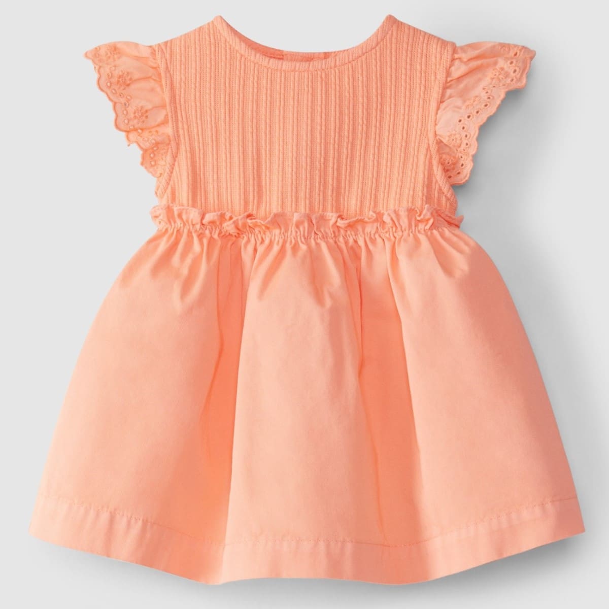 Dress Jacquard Jersey & English Embroidery