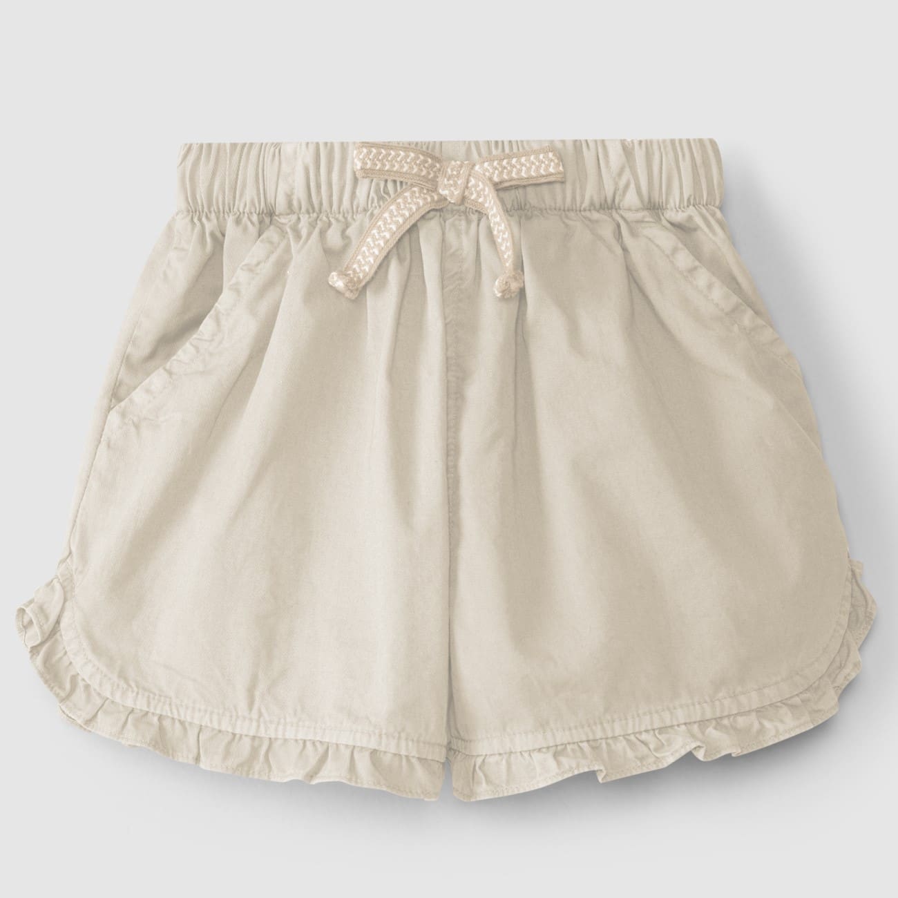 Striped Jersey Top & Ruffled Shorts