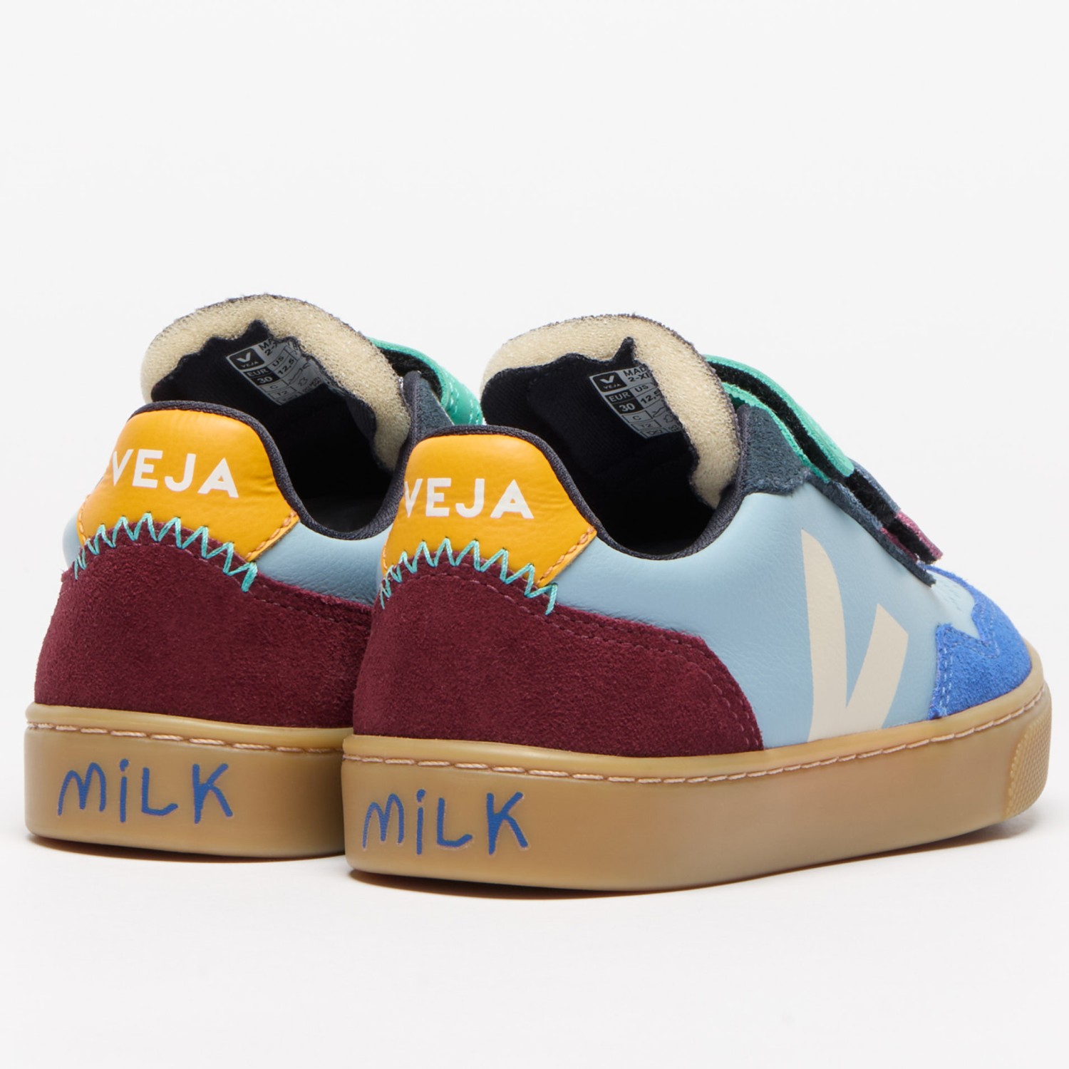 V-90 Leather Veja X Milk