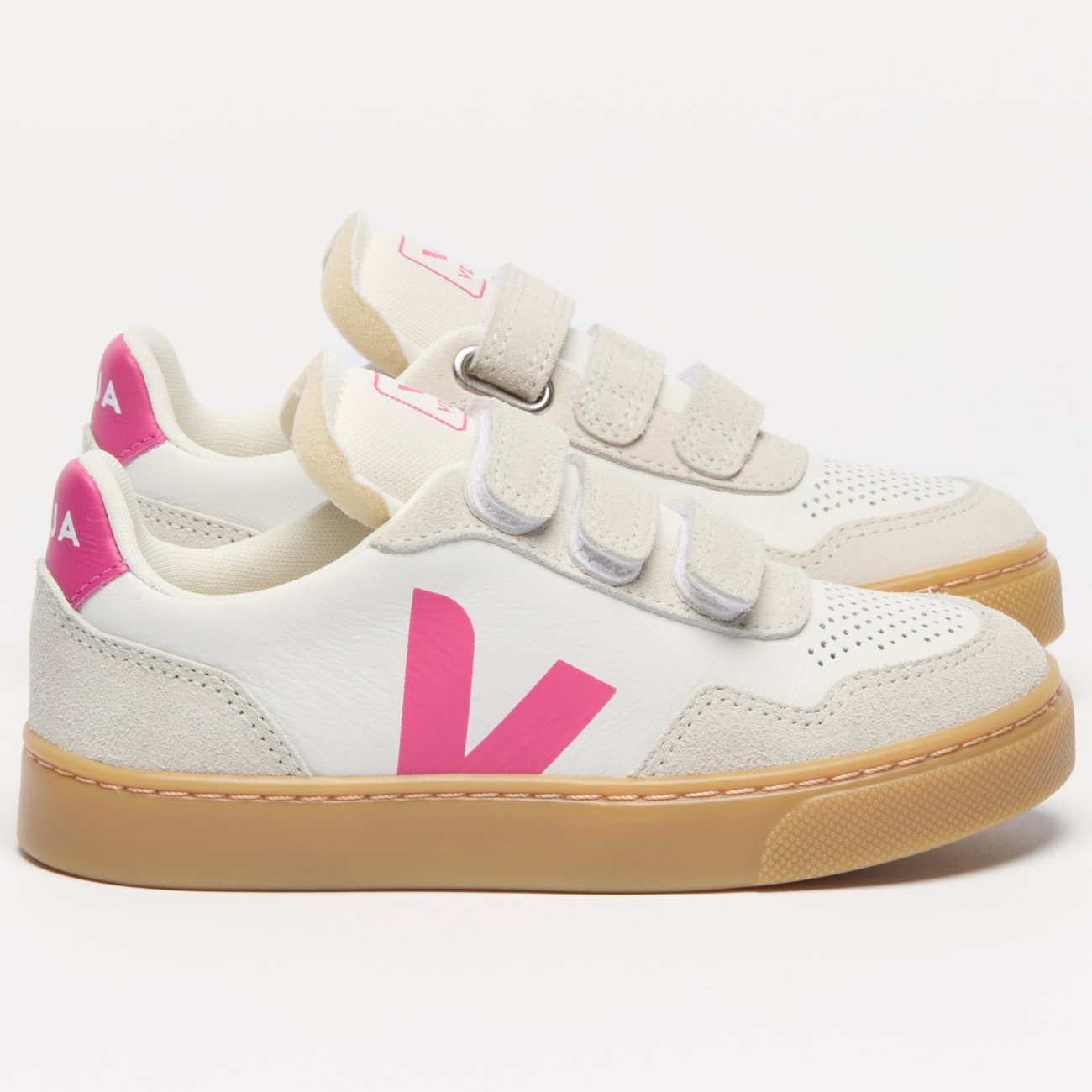 V-90 Leather White Mia Natural