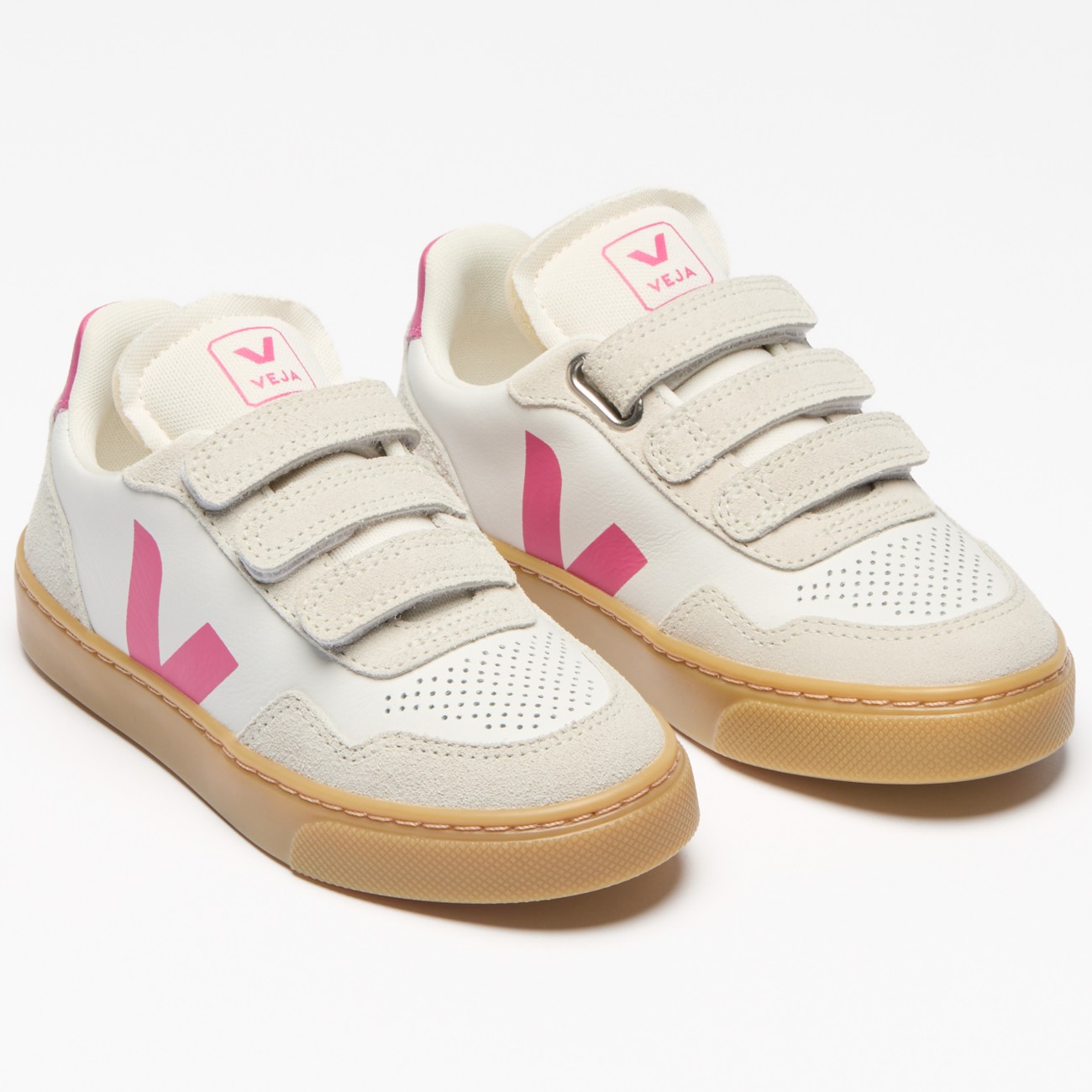 V-90 Leather White Mia Natural