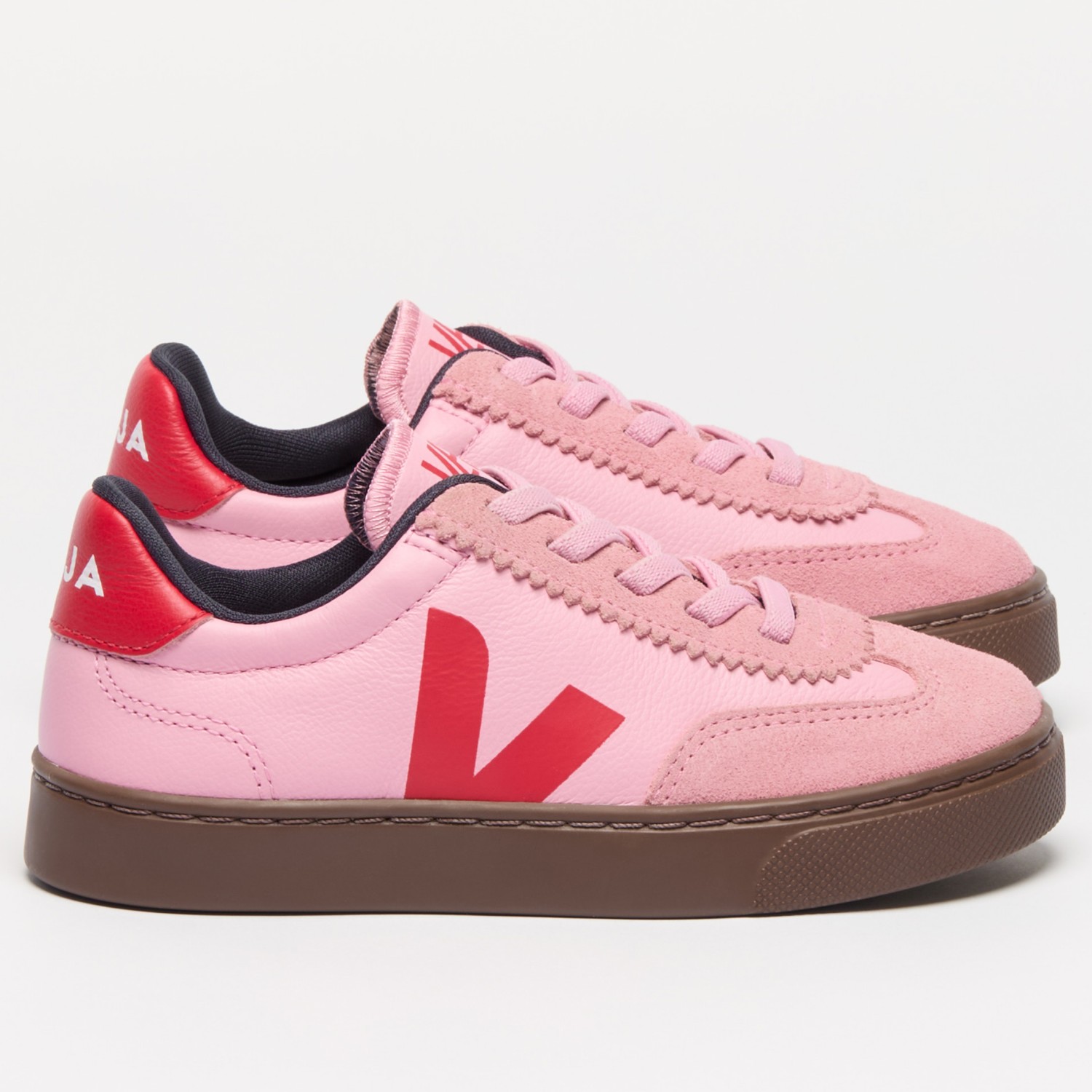 Volley Elastic Laces Leather Guimauve Pekin Bark