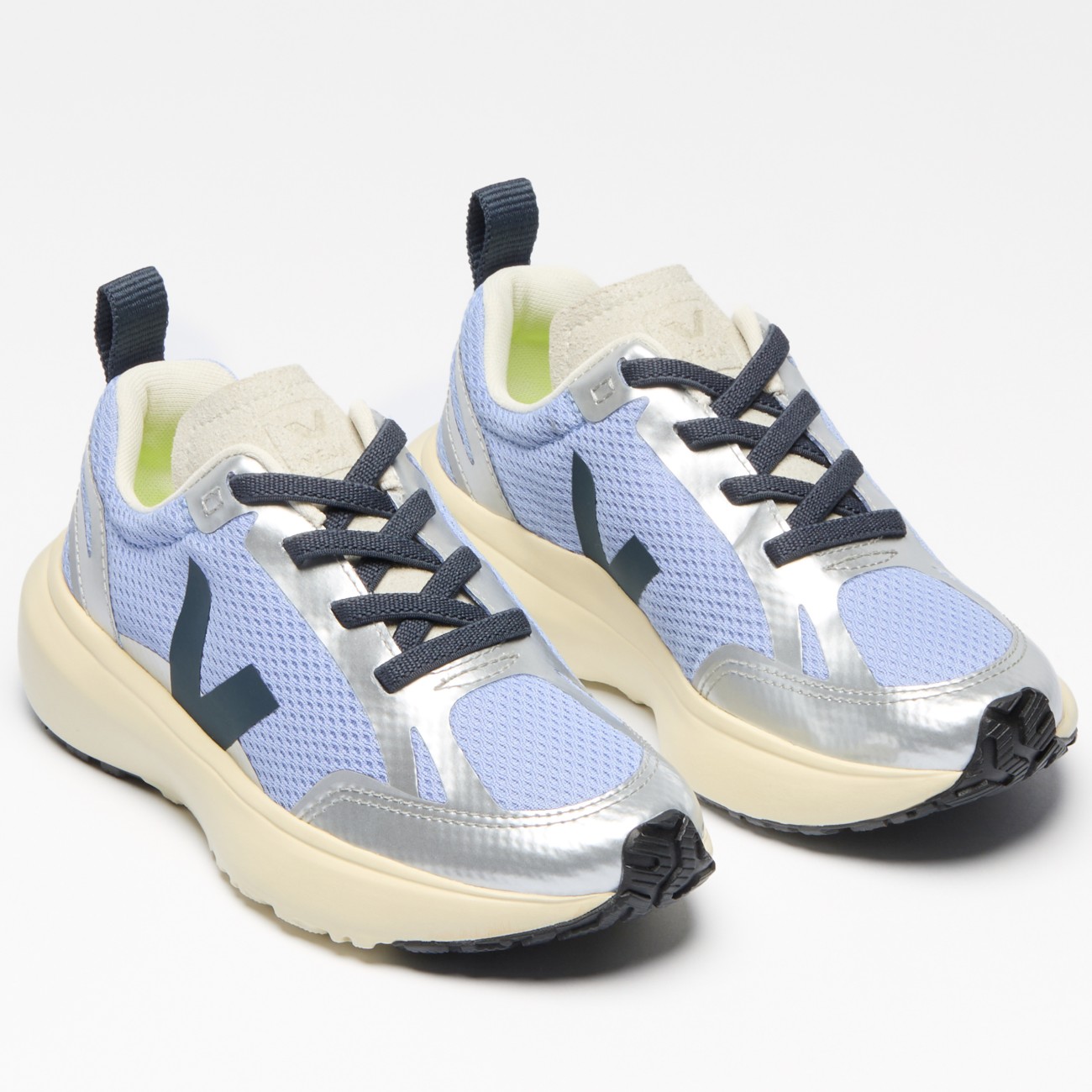 Canary Elastic Laces Olympe Nautico Silver