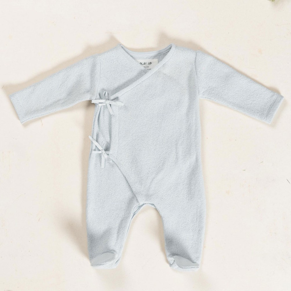 Jumpsuit W/ Crossover Opening Blue