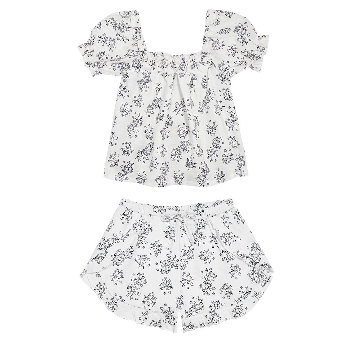 Atena Blouse & Shorts Set